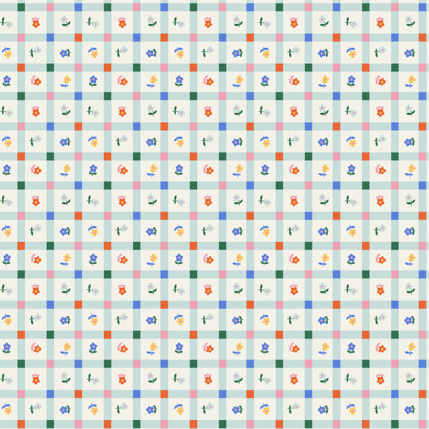 MB271107 Meadow Blooms Garden Gingham