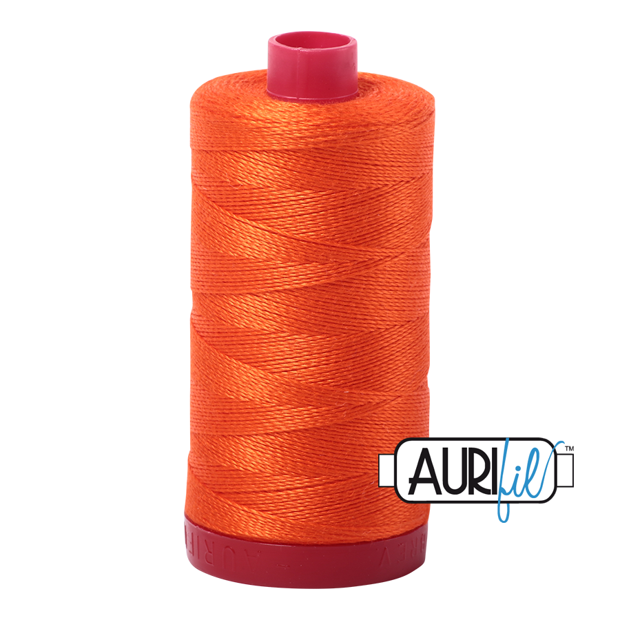 1104 NEON ORANGE 12WT MAKO COTTON LARGE SPOOL | 325 MT.