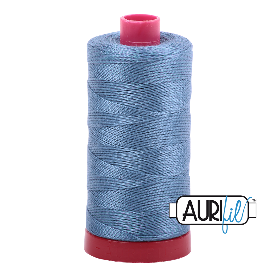 1126 BLUE GREY 12WT MAKO COTTON LARGE SPOOL | 325 MT.