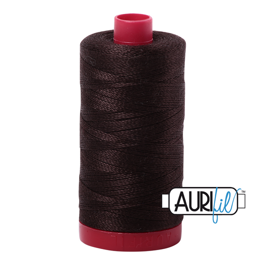 1130 VERY DARK BARK 12WT MAKO COTTON LARGE SPOOL | 325 MT.