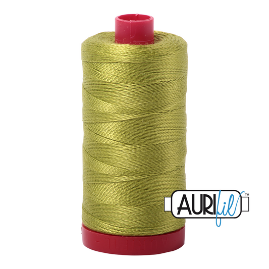 1147 LIGHT LEAF GREEN 12WT MAKO COTTON LARGE SPOOL | 325 MT.