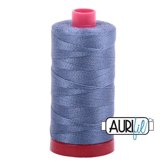 1248 DARK GREY BLUE 12WT MAKO COTTON LARGE SPOOL | 325 MT.