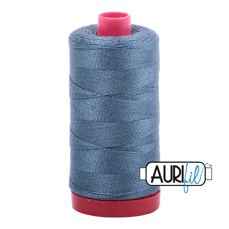 1310 MEDIUM BLUE GREY 12WT MAKO COTTON LARGE SPOOL | 325 MT.
