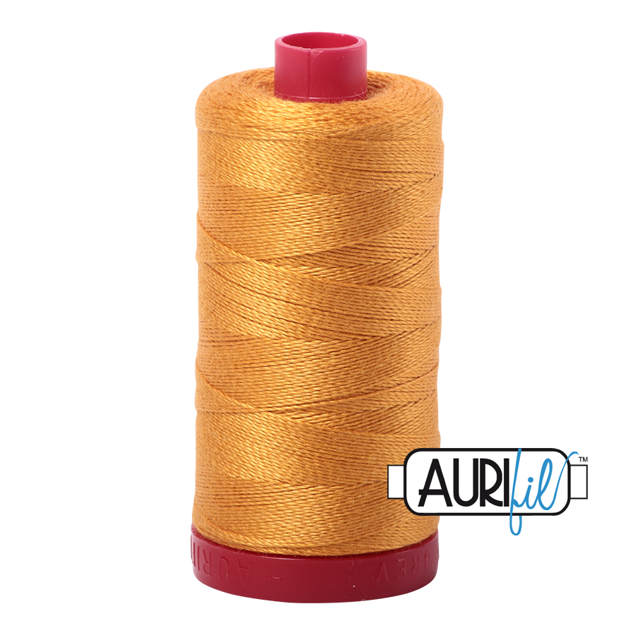 2140 ORANGE MUSTARD 12WT MAKO COTTON LARGE SPOOL | 325 MT.