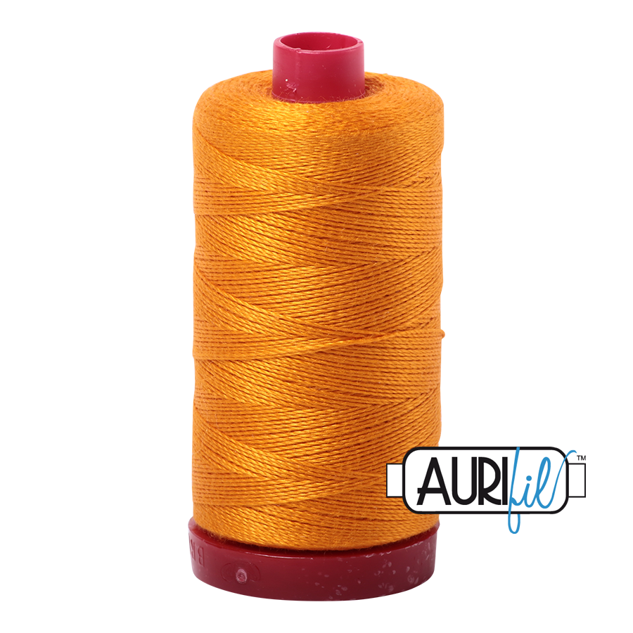 2145 YELLOW ORANGE 12WT MAKO COTTON LARGE SPOOL | 325 MT.