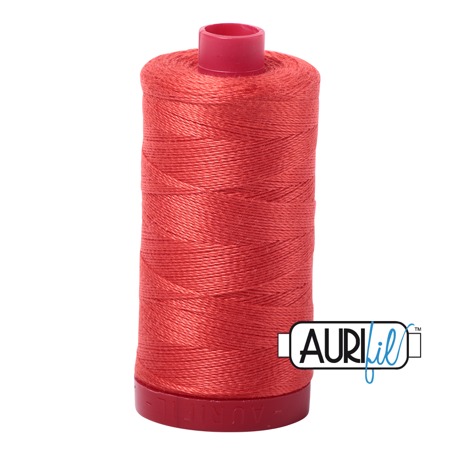 2277 LIGHT RED ORANGE 12WT MAKO COTTON LARGE SPOOL | 325 MT.