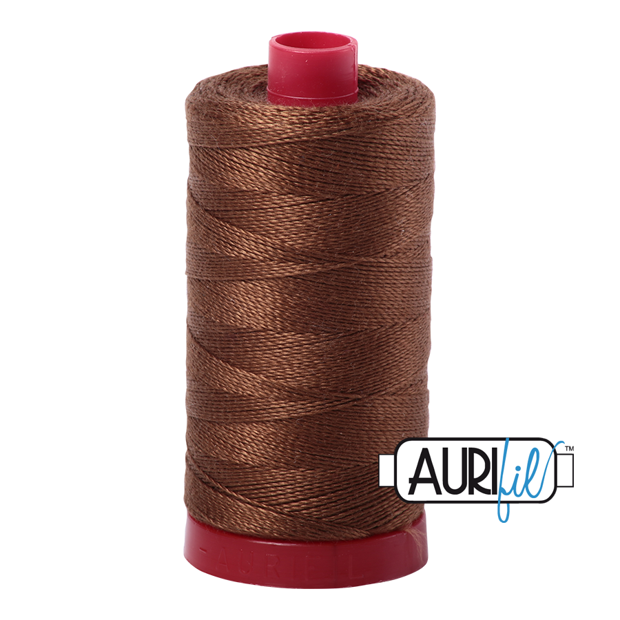 2372 DARK ANTIQUE GOLD 12WT MAKO COTTON LARGE SPOOL | 325 MT.