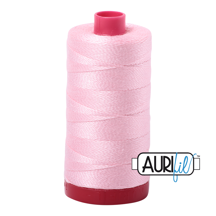 2423 BABY PINK 12WT MAKO COTTON LARGE SPOOL | 325 MT.