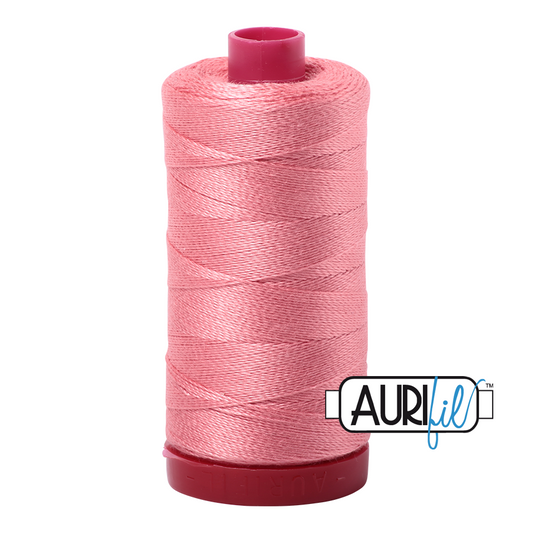 2435 PEACHY PINK 12WT MAKO COTTON LARGE SPOOL | 325 MT.
