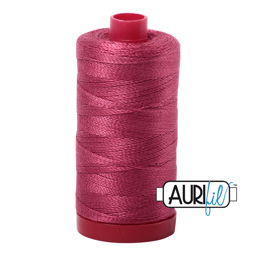2455 MEDIUM CARMINE RED 12WT MAKO COTTON LARGE SPOOL | 325 MT.