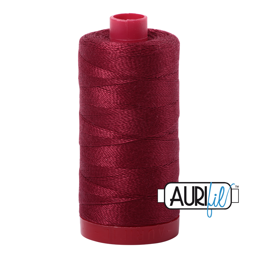 2460 DARK CARMINE RED 12WT MAKO COTTON LARGE SPOOL | 325 MT.