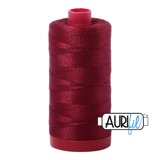 2460 DARK CARMINE RED 12WT MAKO COTTON LARGE SPOOL | 325 MT.