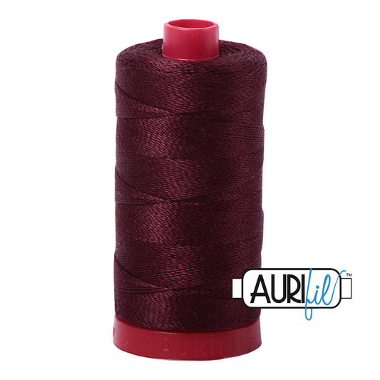 2468 DARK WINE 12WT MAKO COTTON LARGE SPOOL | 325 MT.