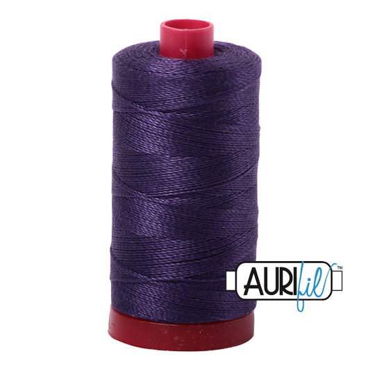 2581 DARK DUSTY GRAPE 12WT MAKO COTTON LARGE SPOOL | 325 MT.