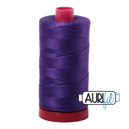 2582 DARK VIOLET 12WT MAKO COTTON LARGE SPOOL | 325 MT.