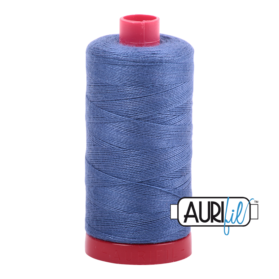 2775 STEEL BLUE 12WT MAKO COTTON LARGE SPOOL | 325 MT.
