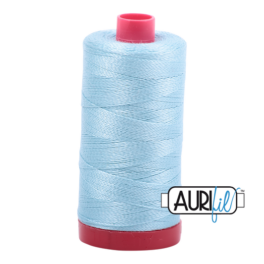 2805 LIGHT GREY TURQUOISE 12WT MAKO COTTON LARGE SPOOL | 325 MT.