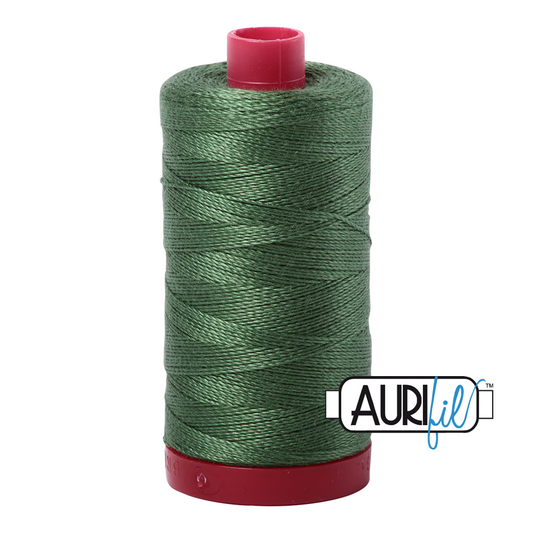 2890 VERY DARK GRASS GREEN 12WT MAKO COTTON LARGE SPOOL | 325 MT.