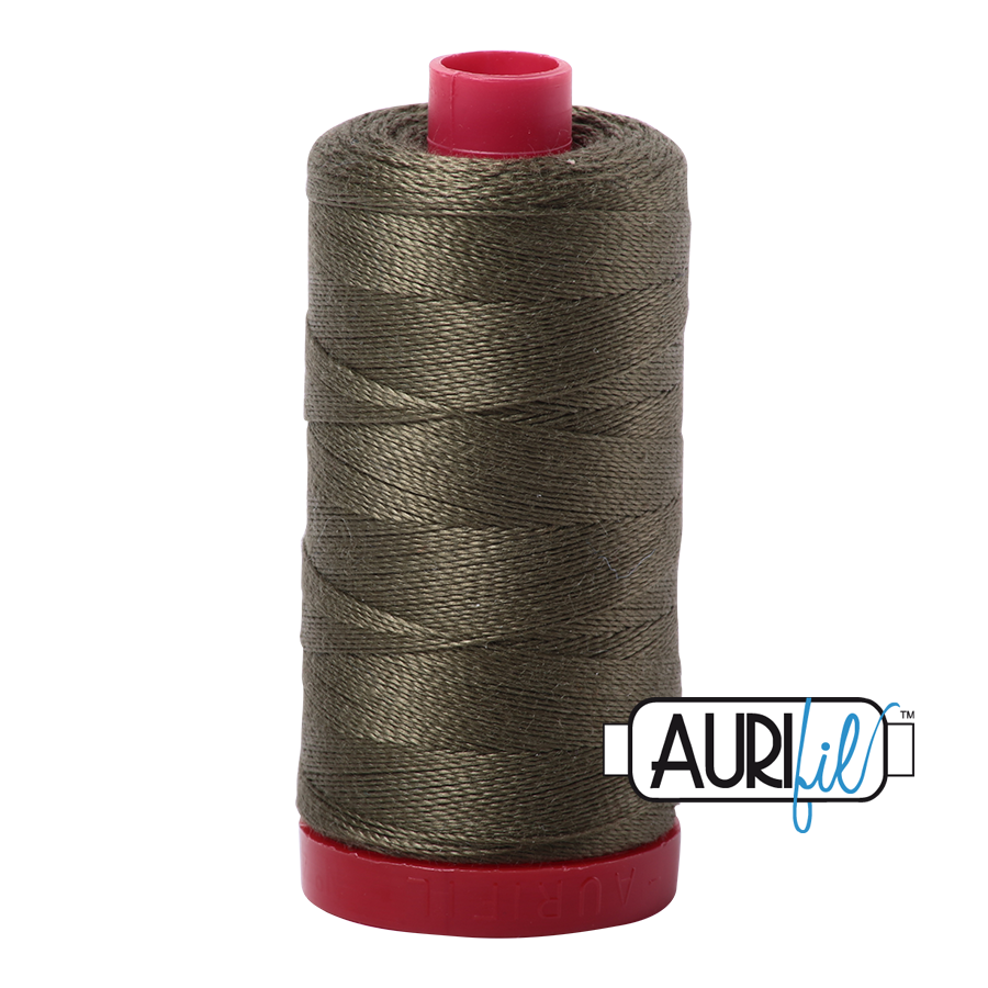 2905 ARMY GREEN 12WT MAKO COTTON LARGE SPOOL | 325 MT.