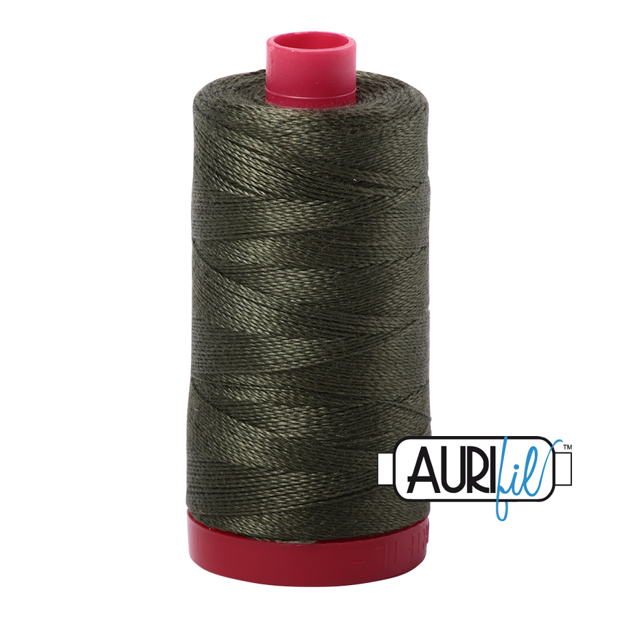 5012 DARK GREEN 12WT MAKO COTTON LARGE SPOOL | 325 MT.