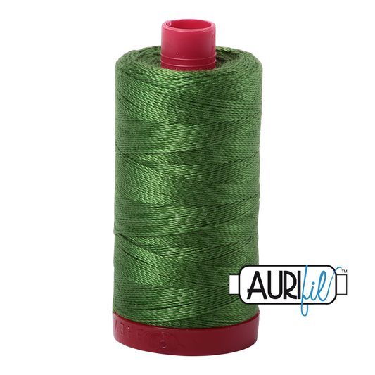 5018 DARK GRASS GREEN 12WT MAKO COTTON LARGE SPOOL | 325 MT.
