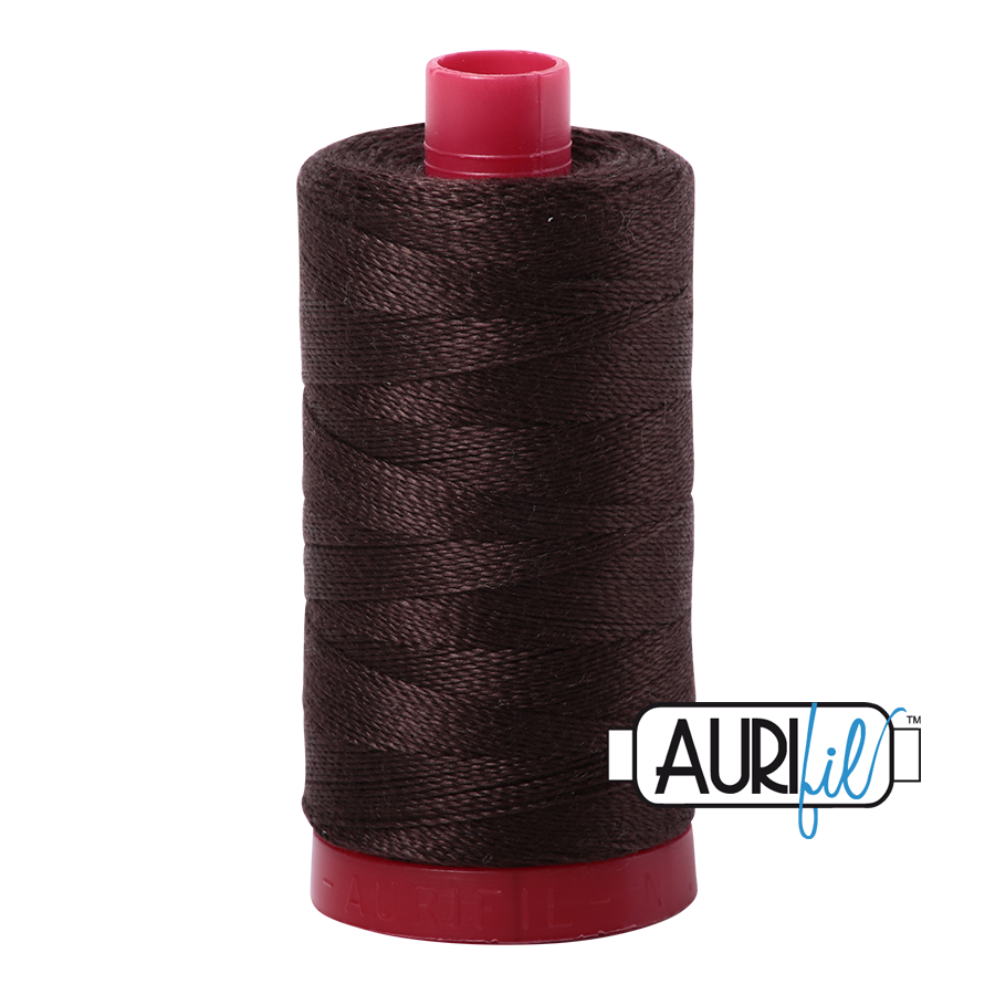 5024 DARK BROWN 12WT MAKO COTTON LARGE SPOOL | 325 MT.