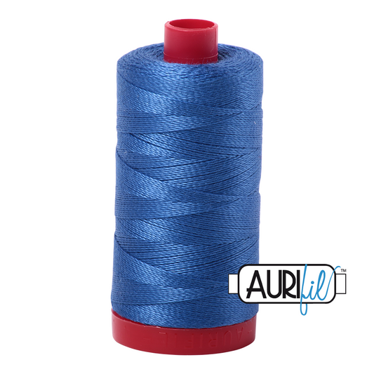 6738 PEACOCK BLUE 12WT MAKO COTTON LARGE SPOOL | 325 MT.