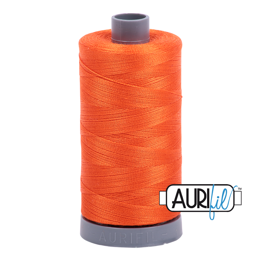 1104 NEON ORANGE 28 WT MAKO COTTON LARGE SPOOL | 750 MT.