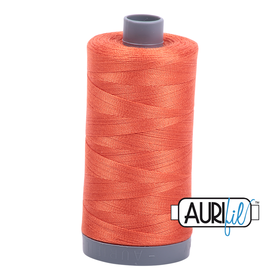 1154 DUSTY ORANGE 28 WT MAKO COTTON LARGE SPOOL | 750 MT.