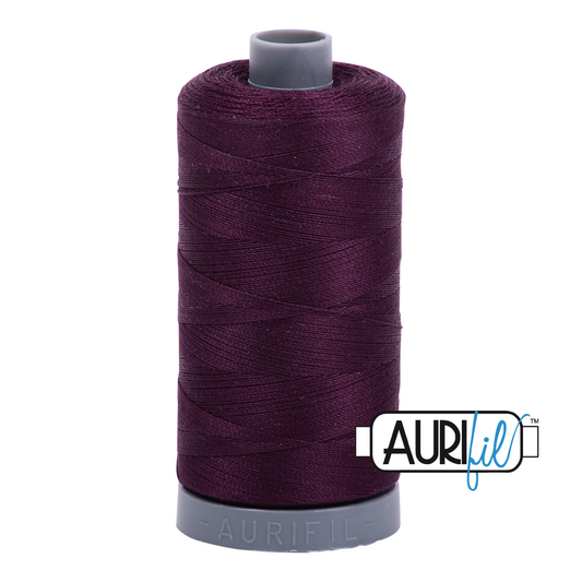 1240 VERY DARK EGGPLANT 28 WT MAKO COTTON LARGE SPOOL | 750 MT.
