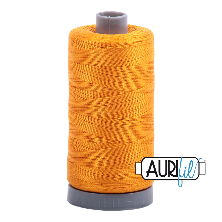 2145 YELLOW ORANGE 28 WT MAKO COTTON LARGE SPOOL | 750 MT.