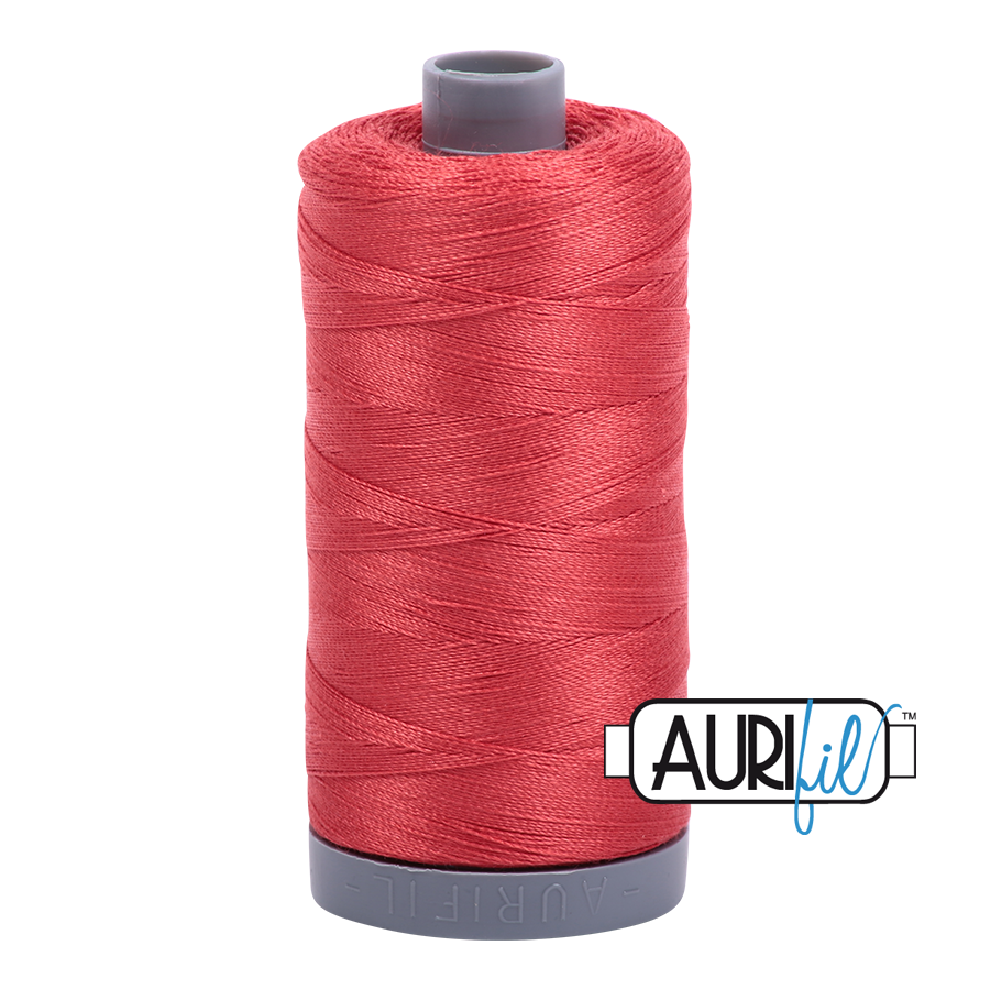 2255 DARK RED ORANGE 28 WT MAKO COTTON LARGE SPOOL | 750 MT.