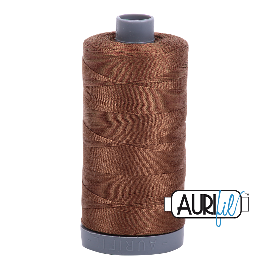 2372 DARK ANTIQUE GOLD 28 WT MAKO COTTON LARGE SPOOL | 750 MT.