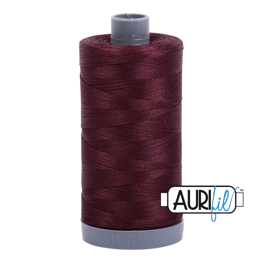 2468 DARK WINE 28 WT MAKO COTTON LARGE SPOOL | 750 MT.