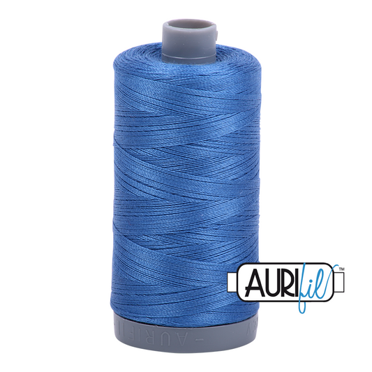 6738 PEACOCK BLUE 28 WT MAKO COTTON LARGE SPOOL | 750 MT.