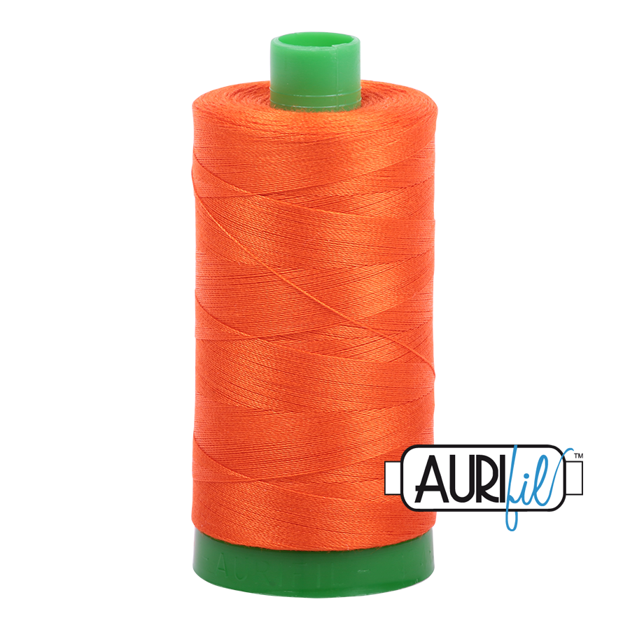 1104 NEON ORANGE 40 WT MAKO COTTON LARGE SPOOL | 1000 MT.