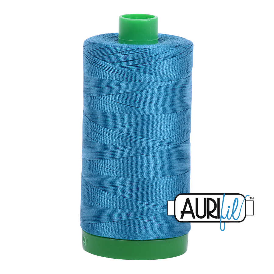 1125 MEDIUM TEAL 40 WT MAKO COTTON LARGE SPOOL | 1000 MT.