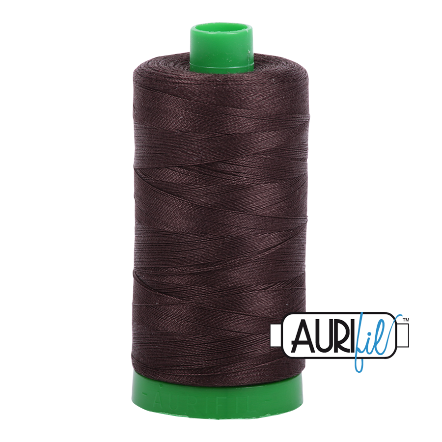 1130 VERY DARK BARK 40 WT MAKO COTTON LARGE SPOOL | 1000 MT.