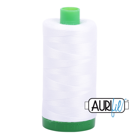 2024 WHITE 40 WT MAKO COTTON LARGE SPOOL | 1000 MT.