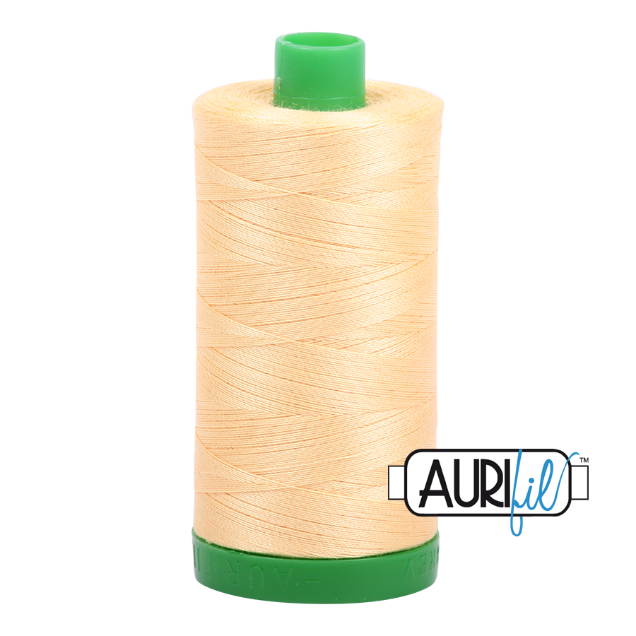 2130 MEDIUM BUTTER 40 WT MAKO COTTON LARGE SPOOL | 1000 MT.