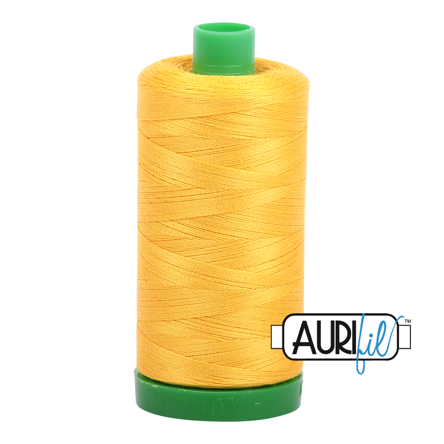 2135 YELLOW 40 WT MAKO COTTON LARGE SPOOL | 1000 MT.