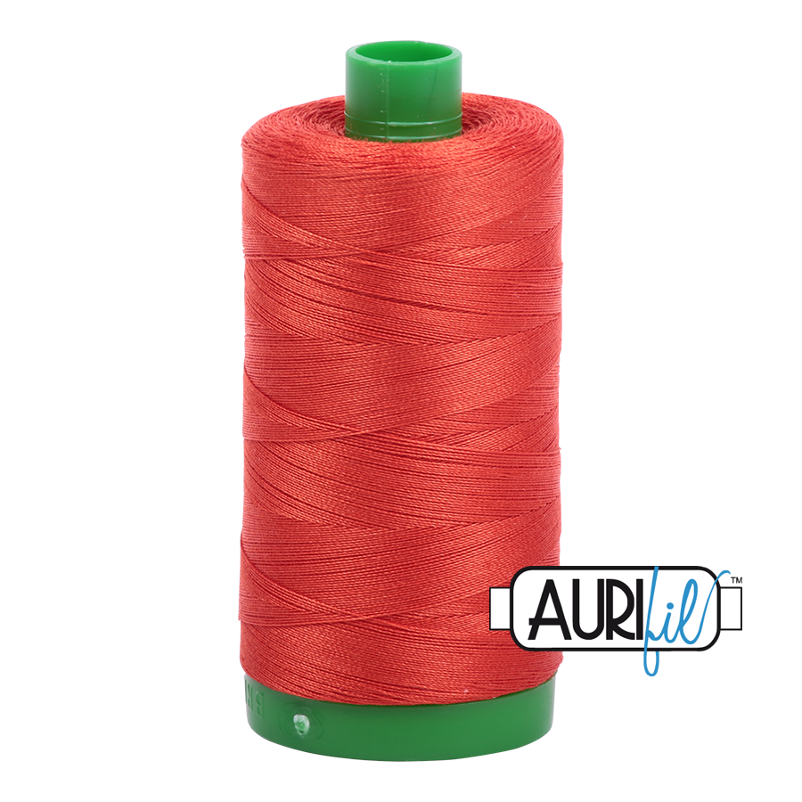 2245 RED ORANGE 40 WT MAKO COTTON LARGE SPOOL | 1000 MT.