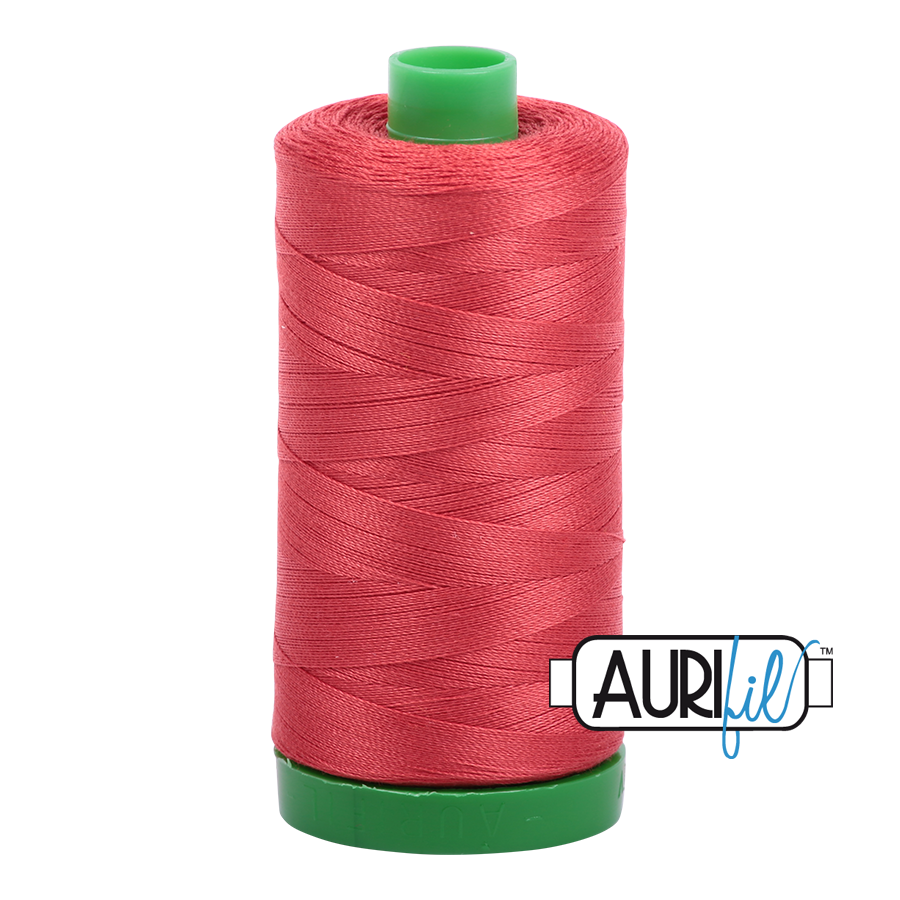 2255 DARK RED ORANGE 40 WT MAKO COTTON LARGE SPOOL | 1000 MT.