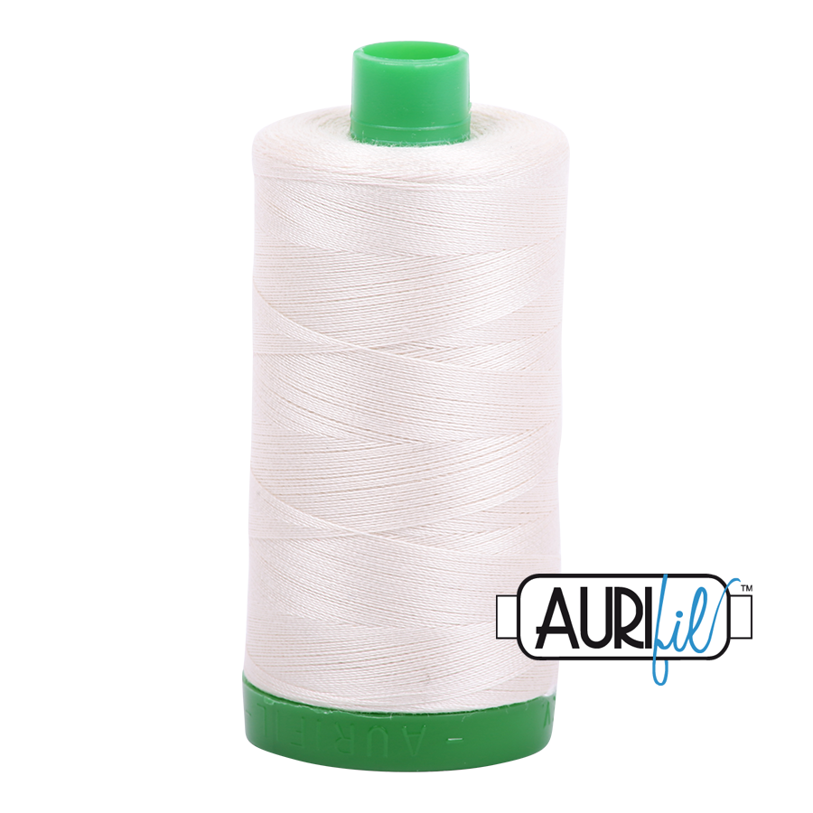 2309 SILVER WHITE 40 WT MAKO COTTON LARGE SPOOL | 1000 MT.