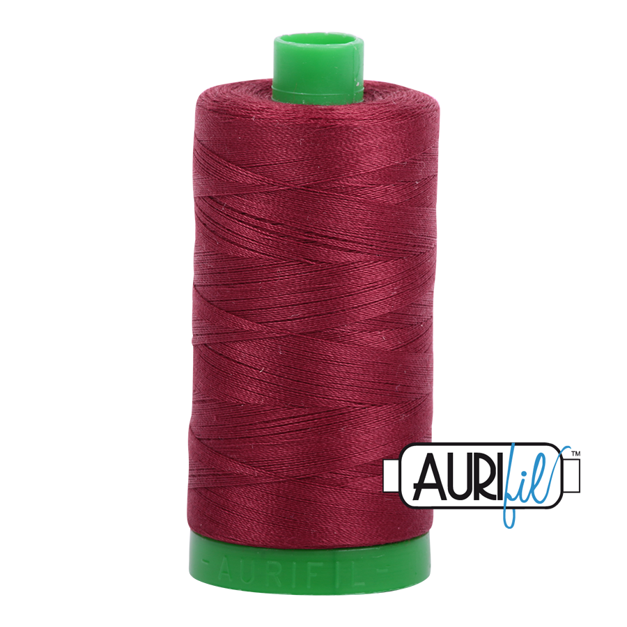 2460 DARK CARMINE RED 40 WT MAKO COTTON LARGE SPOOL | 1000 MT.