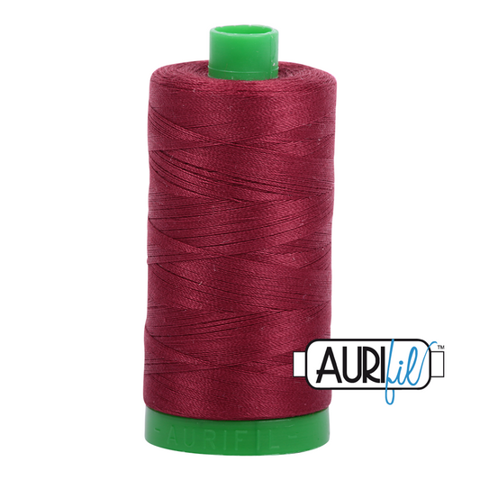 2460 DARK CARMINE RED 40 WT MAKO COTTON LARGE SPOOL | 1000 MT.