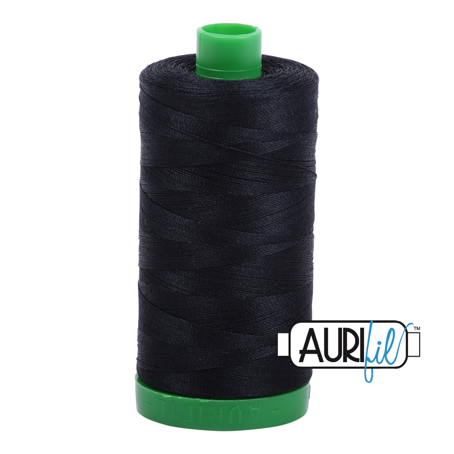 2692 BLACK 40 WT MAKO COTTON LARGE SPOOL | 1000 MT.
