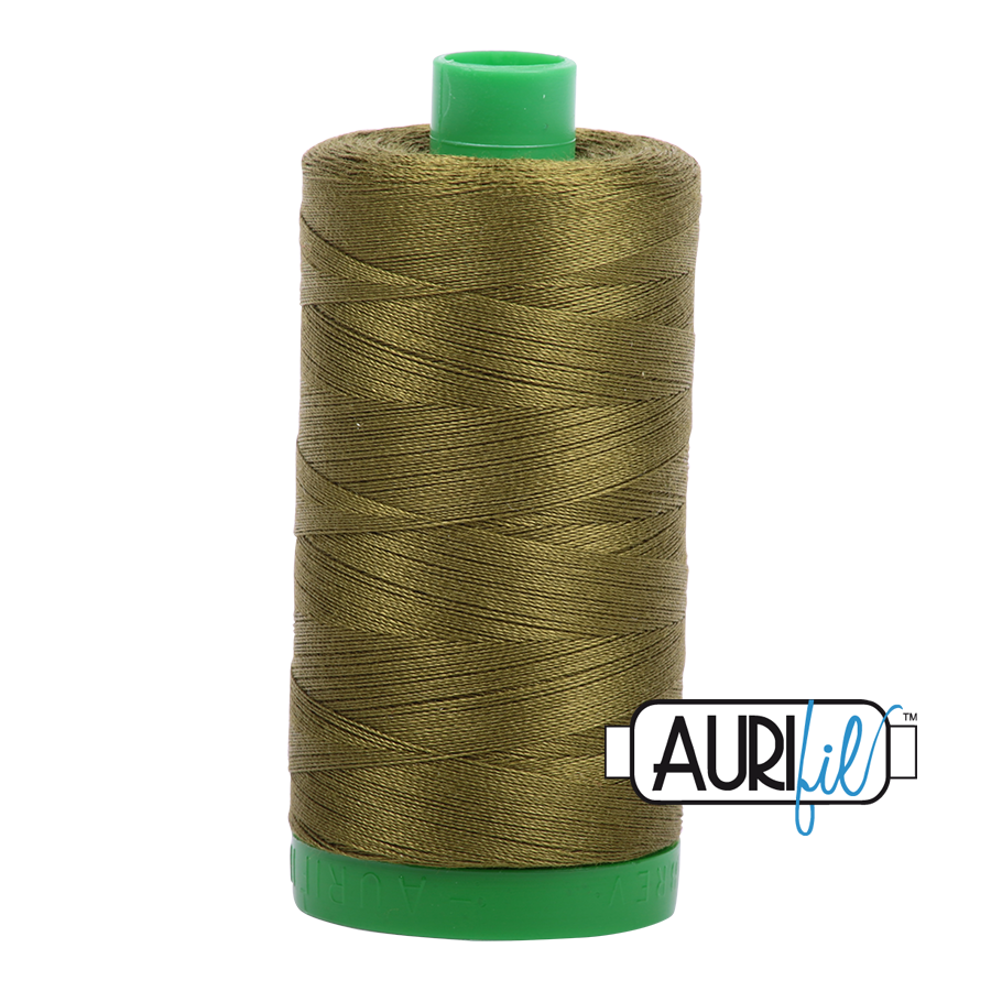2887 VERY DARK OLIVE 40 WT MAKO COTTON LARGE SPOOL | 1000 MT.