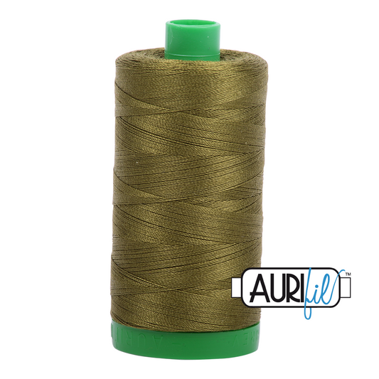 2887 VERY DARK OLIVE 40 WT MAKO COTTON LARGE SPOOL | 1000 MT.