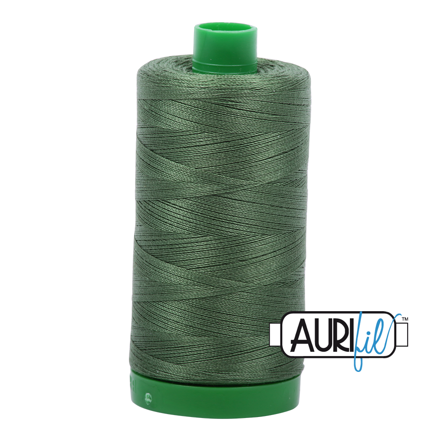 2890 VERY DARK GRASS GREEN 40 WT MAKO COTTON LARGE SPOOL | 1000 MT.